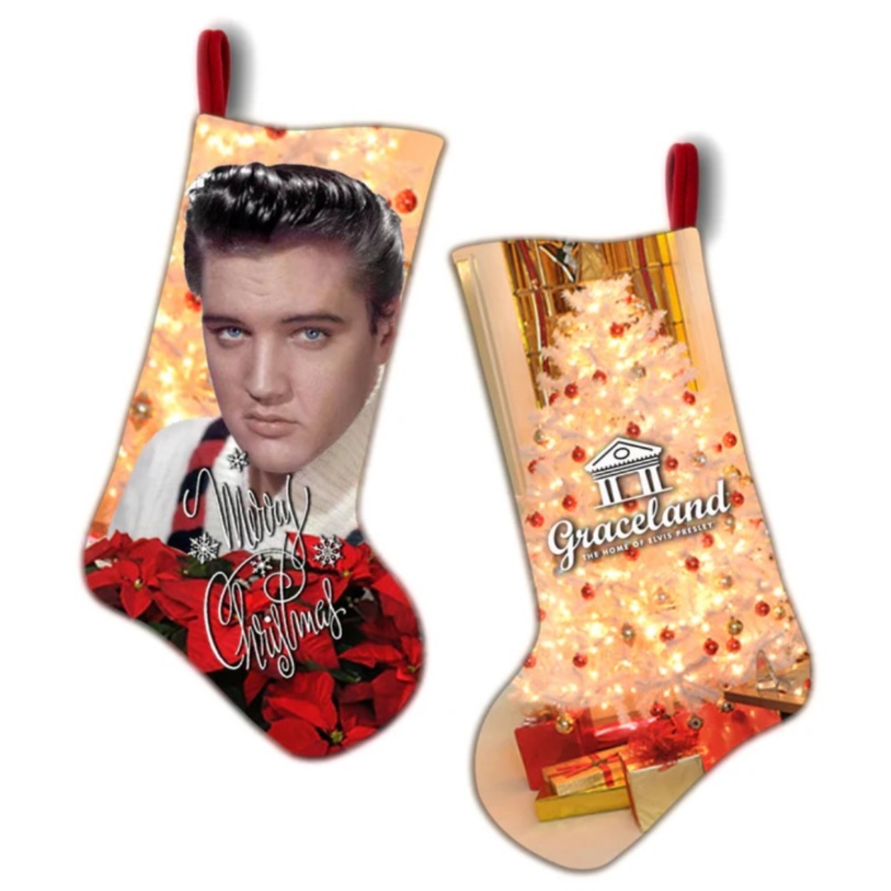 Elvis Presley Graceland Christmas Stocking